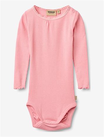WHEAT Rib Body L/S Lotta - BUBBLEGUM - 68