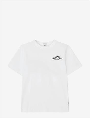 MADS NØRGAARD Dry Single Theo Tee - WHITE - 152 – kuva 2/3
