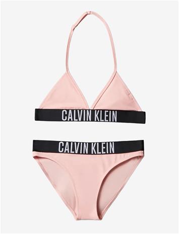 CALVIN KLEIN Triangle Bikini Set - QUARTZ PINK - 152-164