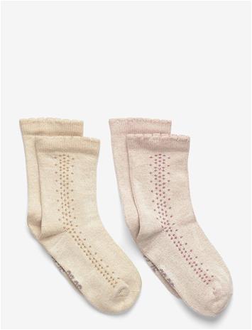 MINYMO Ankle Sock Solid 2-Pack - BURNISHED LILAC - 19\22