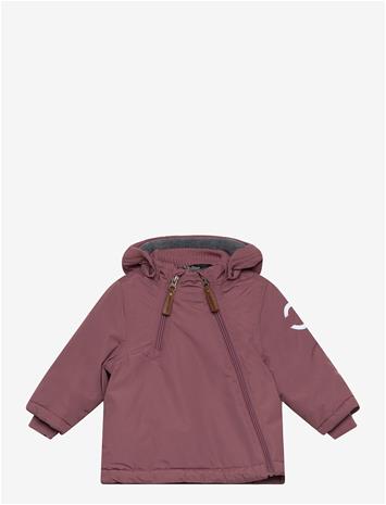 MIKK-LINE Nylon Baby Jacket - Solid - ROSE BROWN - 74