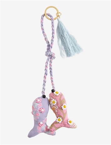 MANGO Fish Charm Keyring - LT-PASTEL PURPLE - One Size