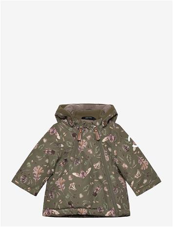 MIKK-LINE Polyester Baby Jacket - Aop - BURNT OLIVE - 80
