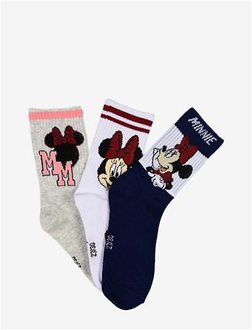 MINNIE MOUSE Socks - BLACK - 27/30