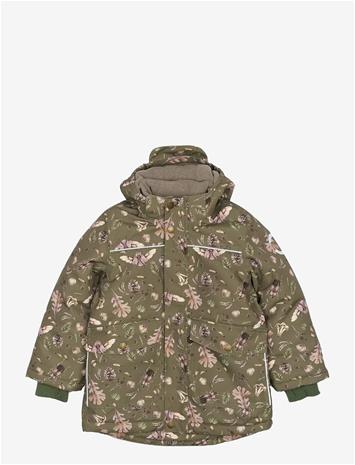 MIKK-LINE Polyester Jacket - Aop - BURNT OLIVE - 104