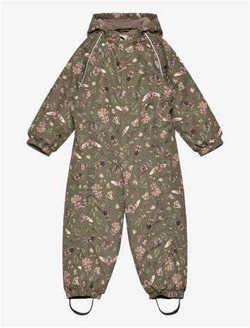 MIKK-LINE Polyester Baby Suit - Aop - BURNT OLIVE - 74