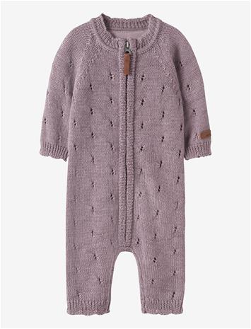 NAME IT Nbfwrilla Wool Ls Knit Suit - TOADSTOOL - 68