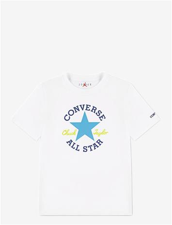 CONVERSE Te-S/S Tee - WHITE/GNARLY BLUE - 158/170 – kuva 2/2