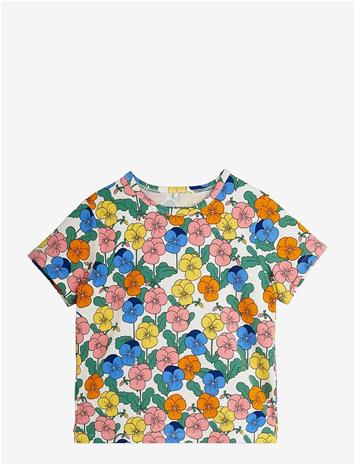 MINI RODINI Violas Aop Ss Tee - MULTI - 128/134 – kuva 2/2