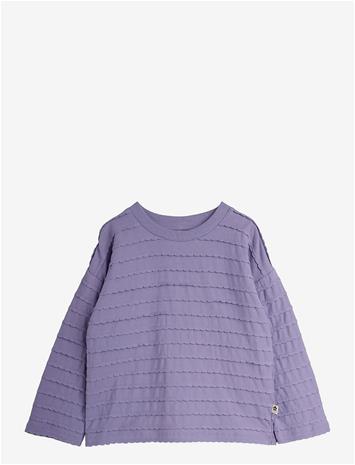 MINI RODINI Textured Frill Ls Tee - PURPLE - 68/74 – kuva 2/2