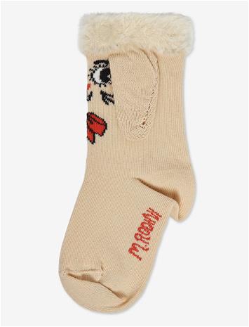 MINI RODINI Rabbit 1-Pack Ear Socks - OFF-WHITE - 32/35