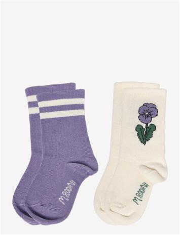 MINI RODINI Viola Stripe 2-Pack Socks - MULTI - 36/39