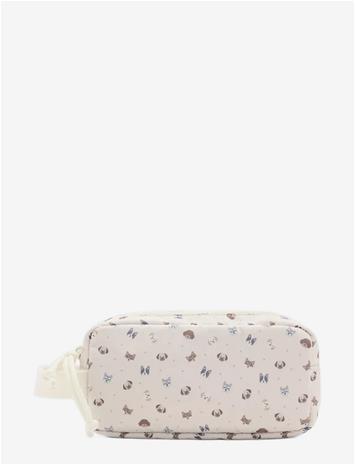 MANGO Dog Print Pouch - LIGHT BEIGE - One Size – kuva 2/2