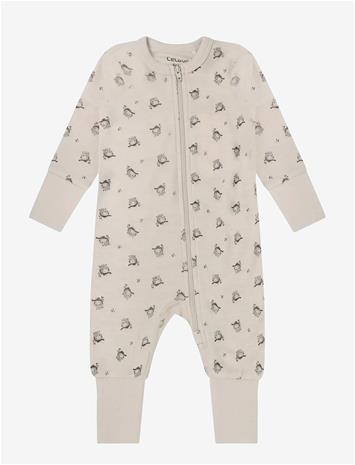 CELAVI Jumpsuit Ls - Aop - MOCHA MERINGUE - 70 – kuva 2/2