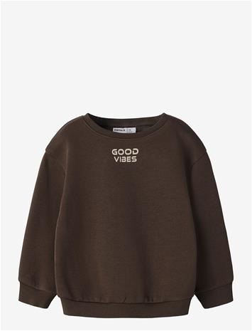 NAME IT Nmmnilas Ls Rlx Swe Bru - CHOCOLATE BROWN - 104