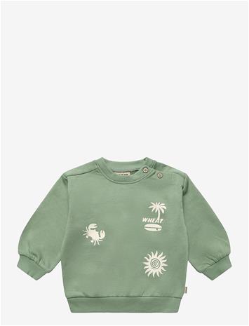 WHEAT Sweatshirt L/S Elliot - JADE GREEN - 80 – kuva 2/2