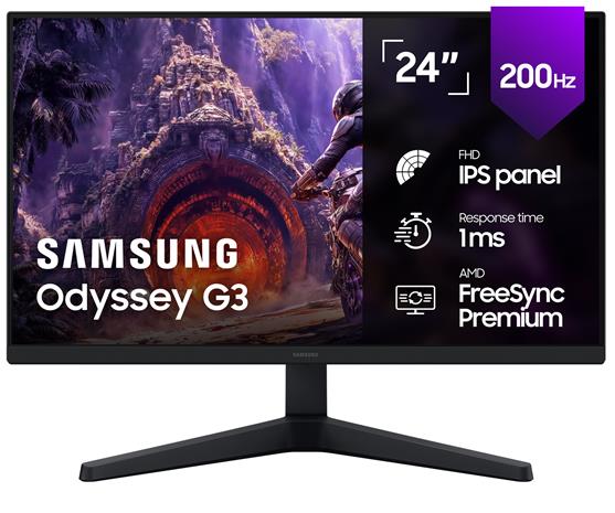 Samsung G30H tietokoneen litteä näyttö 61 cm (24") 1920 x 1080 pikseliä Full HD LCD Musta LS24H