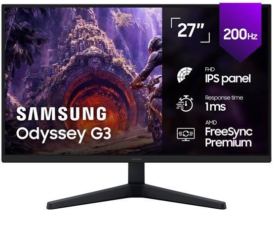 Samsung G30H tietokoneen litteä näyttö 68,6 cm (27") 1920 x 1080 pikseliä Full HD LCD Musta LS27H – kuva 3/5
