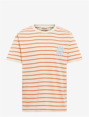 Wheat Jay T-paita, Orange Stripe, 110 – kuva 3/3