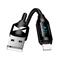Wozinsky USB-A Cable - Lightning WUALC1 with LED Display 2.4A 1m - Black – kuva 3