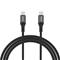 Dudao L3CC USB-C - USB-C 60W 2m Braided Cable - Black – kuva 6