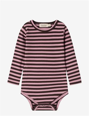 MARMAR COPENHAGEN Plain Body Ls - HEATHER STRIPE - 62