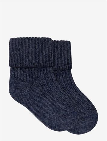 MARMAR COPENHAGEN Newborn Socks 2-Pack - BLUE - 19/21
