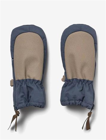 WHEAT Technical Mittens Zipper - GREYBLUE - S