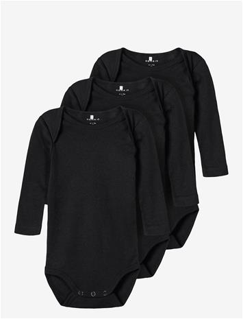 NAME IT Nbnbody 3P Ls Solid Noos - BLACK - 62