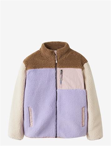 NAME IT Nkfmacey Teddy Jacket Block - LAVENDER - 152