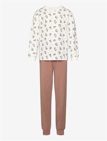 CELAVI Pyjama Set Ls - BEAVER FUR - 100