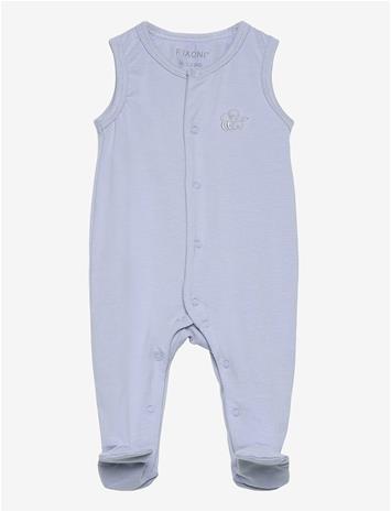FIXONI Romper W.feet - Solid - ZEN BLUE - 50