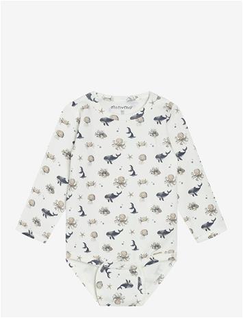 MINYMO Body Ls Aop - WHITE PEPPER - 56