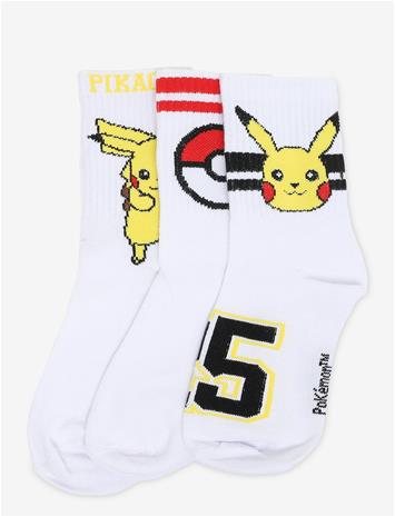 PÓKEMON Socks - WHITE - 27/30