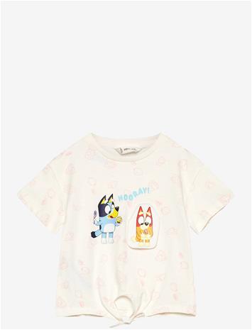 MANGO Bluey Printed T-Shirt - NATURAL WHITE - 2-3