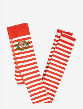 MINI RODINI E.t Stripe 1-Pack Leggings - RED - 68/74
