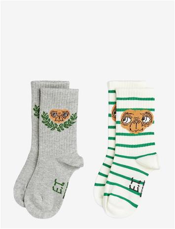 MINI RODINI E.t 2-Pack Socks - MULTI - 24/27