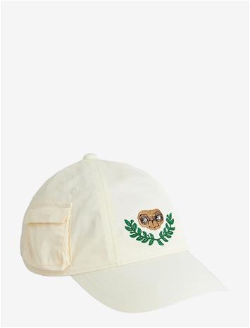 MINI RODINI E.t Emb Nylon Pocket Cap - OFF-WHITE - 52/54