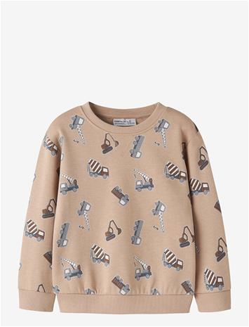 NAME IT Nmmvimo Ls Nreg Aop Sweat Bru - SESAME - 98