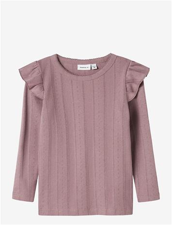 NAME IT Nmfjulia Ls Slim Top Noos - ELDERBERRY - 86