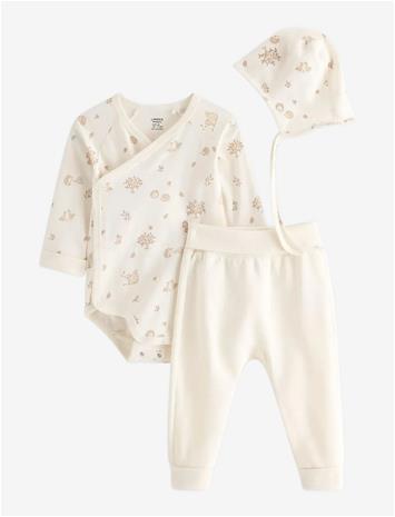 LINDEX 3-Piece Baby Starter Kit - LIGHT WHITE - 68