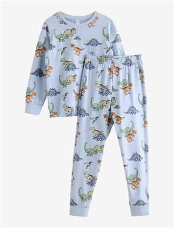 LINDEX Pyjama Set - LIGHT BLUE - 122/128