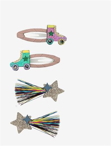 MIMI & LULA Clip Pack - Rollerskate Dancing Queen - MULTI - One Size