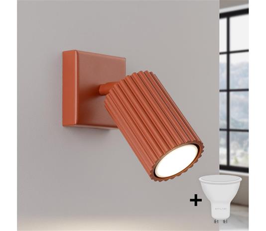 Brilagi - Seinäkohdevalaisin CRESTO 1xGU10/10W/230V punainen