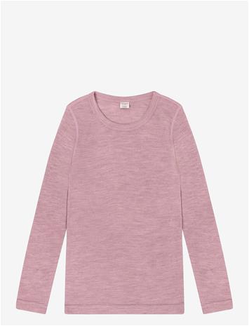 CELAVI Blouse Ls - Solid - LILAS MELANGE - 140