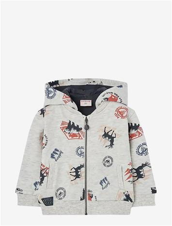BOBOLI Fleece Jacket Printed - PRINT - 122