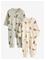 LINDEX 2-Pack Pyjamas With Allover Print - LIGHT BEIGE - 104 – kuva 2