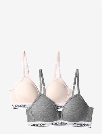 CALVIN KLEIN 2Pk Triangle - SILVERPEONY GREYHEATHER - 164-170
