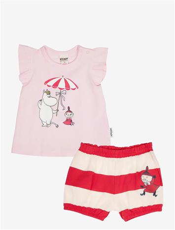 MOOMIN Snäckstrand Shorts Set - RED - 62