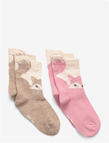 MINYMO Socks W. 3D Effect (2-Pack) - WILD ROSE - 35\38